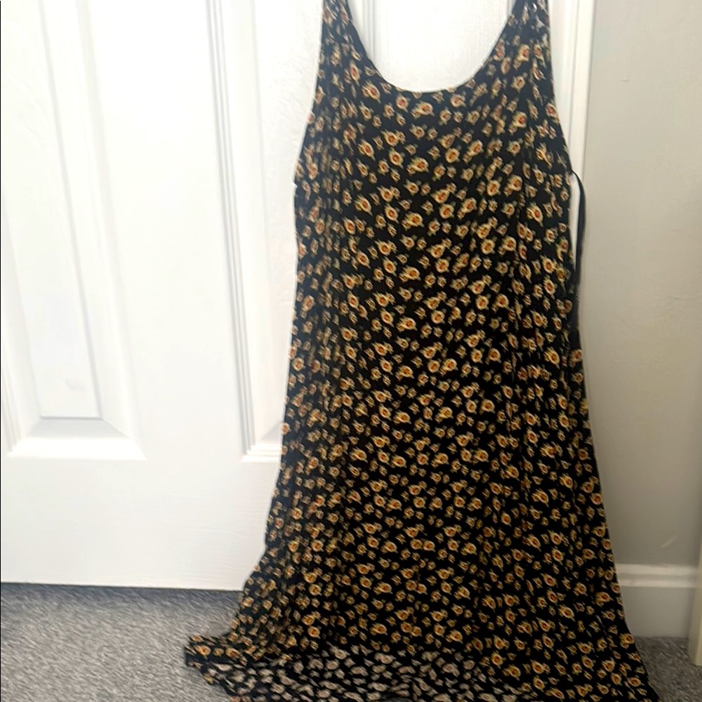 Forever 21 Yellow Gold Sleeveless Maxi Sundress
